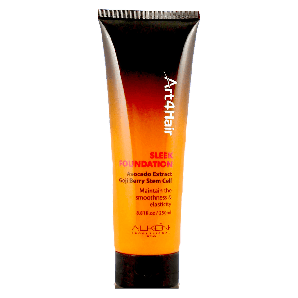 Alken Art4Hair Sleek Foundation in a 250ml orange and black gradient tube