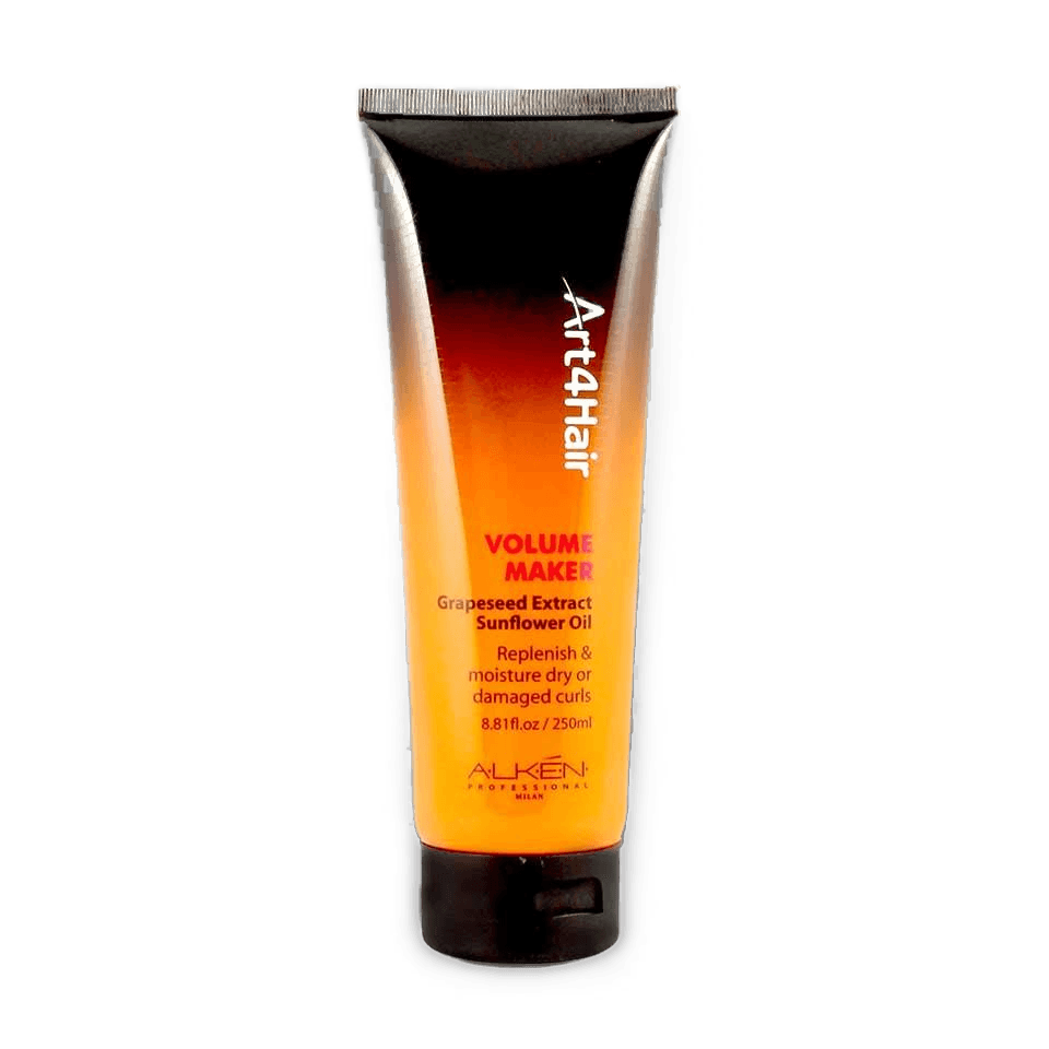 Alken Art4Hair Volume Maker in a 250ml orange and black gradient tube