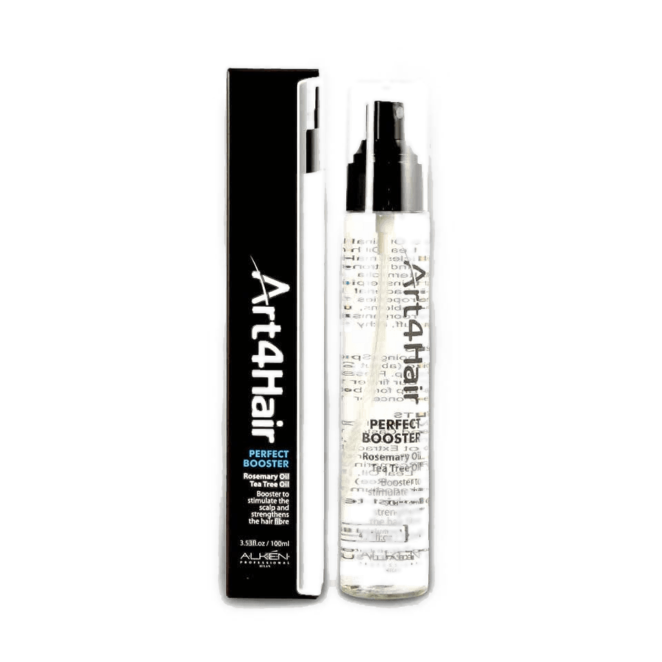 Alken Art4Hair Perfect Booster 100ml spray bottle beside its black carton