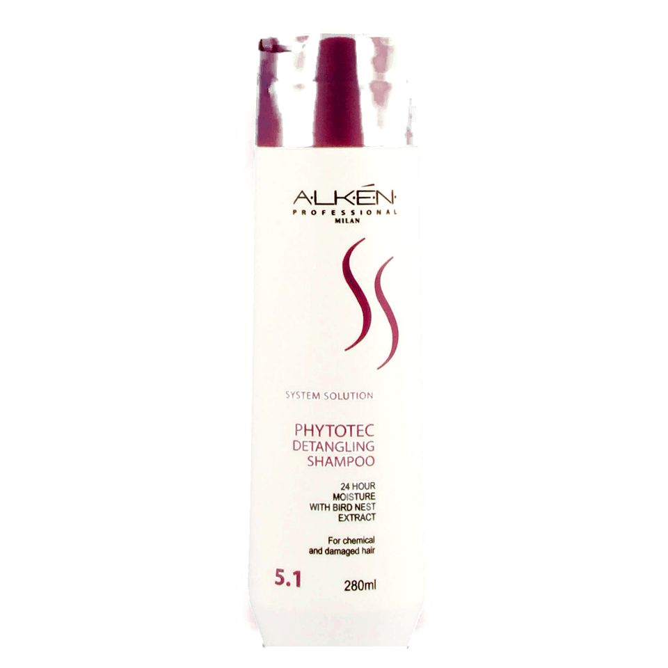 Alken System Solution 5.1 Phytotec Detangling Shampoo in a white 280ml bottle